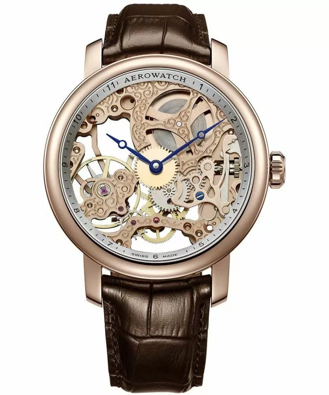 Orologio da Uomo Aerowatch Renaissance Big Mechanical Skeleton 57931-RO01
