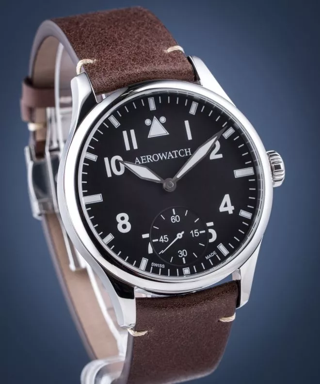 Orologio da Uomo Aerowatch Renaissance Grande Mecanique Aviateur 55981-AA01