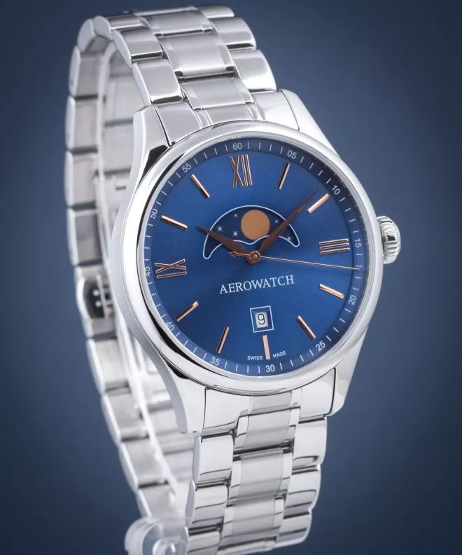 Orologio da Uomo Aerowatch Renaissance Moon Phase 08985-AA01-M