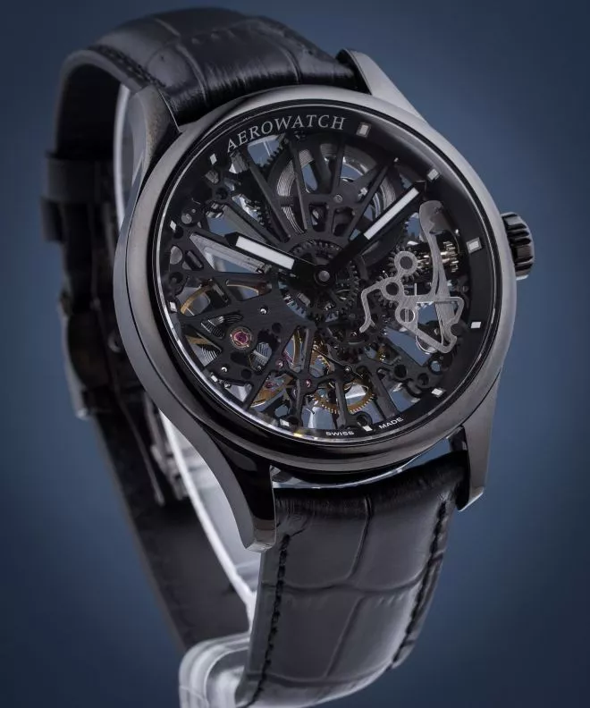 Orologio da Uomo Aerowatch Renaissance Skeleton Cobweb 50981-NO17