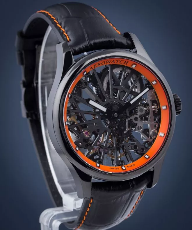 Orologio da Uomo Aerowatch Renaissance Skeleton Cobweb 50981-NO18