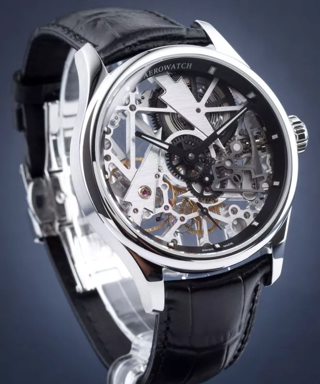 Orologio da Uomo Aerowatch Renaissance Skeleton Fir Tree 50981-AA12