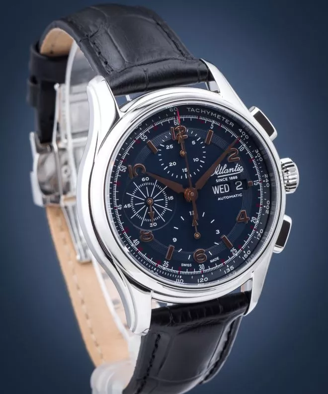 Orologio da Uomo Atlantic Worldmaster 1888 Chronograph Valjoux Automatic 52852.41.55R