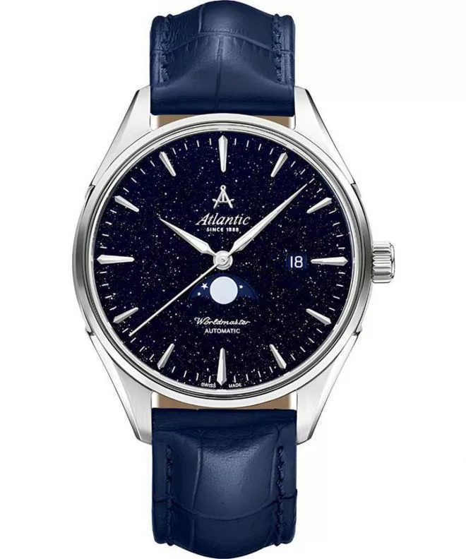 Orologio da Uomo Atlantic Worldmaster Automatic Nightsky Moonphase Blue Aventurine 52783.41.51