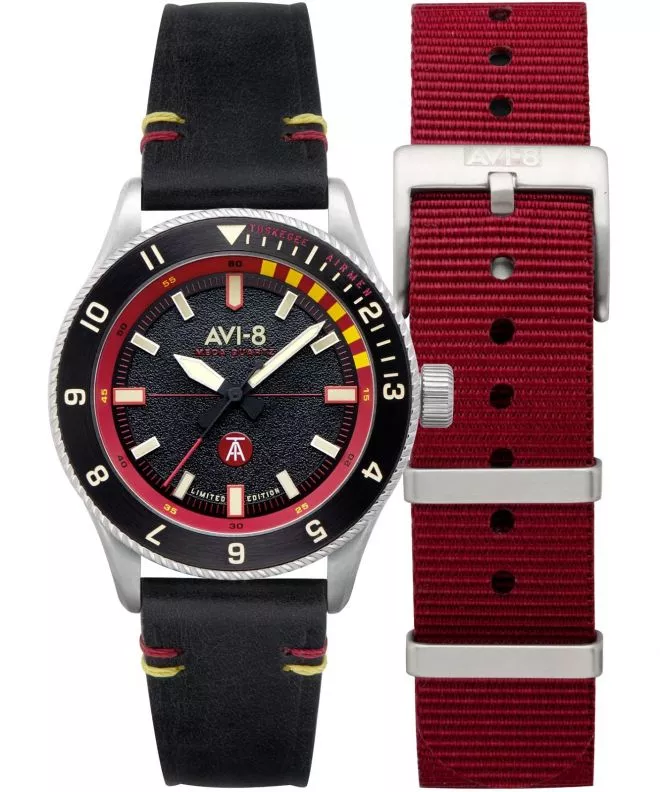 Orologio da Uomo AVI-8 Flyboy Tuskegee Airmen Limited Edition SET AV-4103-01