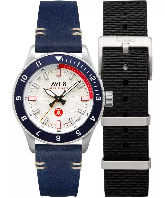 Orologio da Uomo AVI-8 Flyboy Tuskegee Airmen Limited Edition SET AV-4103-03