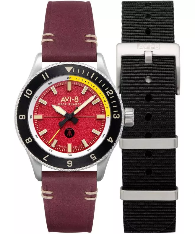 Orologio da Uomo AVI-8 Flyboy Tuskegee Airmen Limited Edition SET AV-4103-04