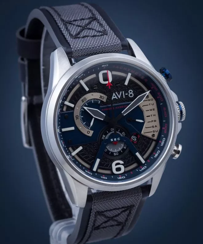 Orologio da Uomo AVI-8 Hawker Harrier II Retrograde Chronograph AV-4056-04