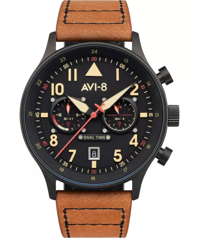 Orologio da Uomo AVI-8 Hawker Hurricane Carey Dual Time Debden AV-4088-03