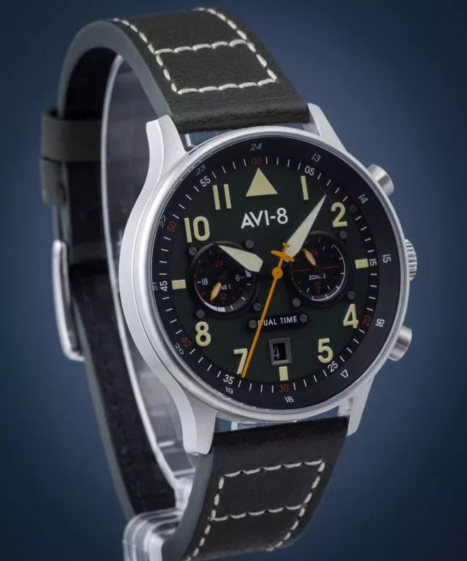 Orologio da Uomo AVI-8 Hawker Hurricane Carey Dual Time Merville AV-4088-02
