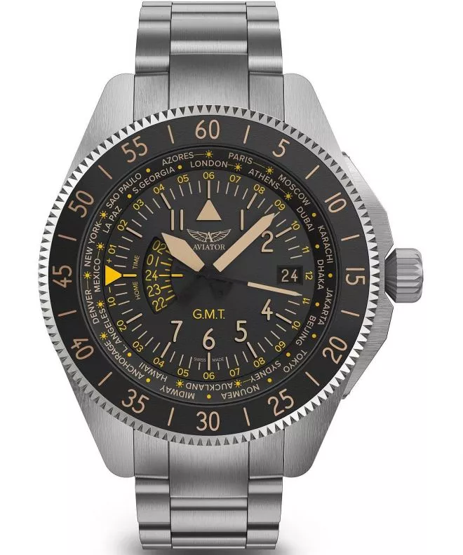 Orologio da Uomo Aviator Airacobra GMT V.1.37.0.303.5