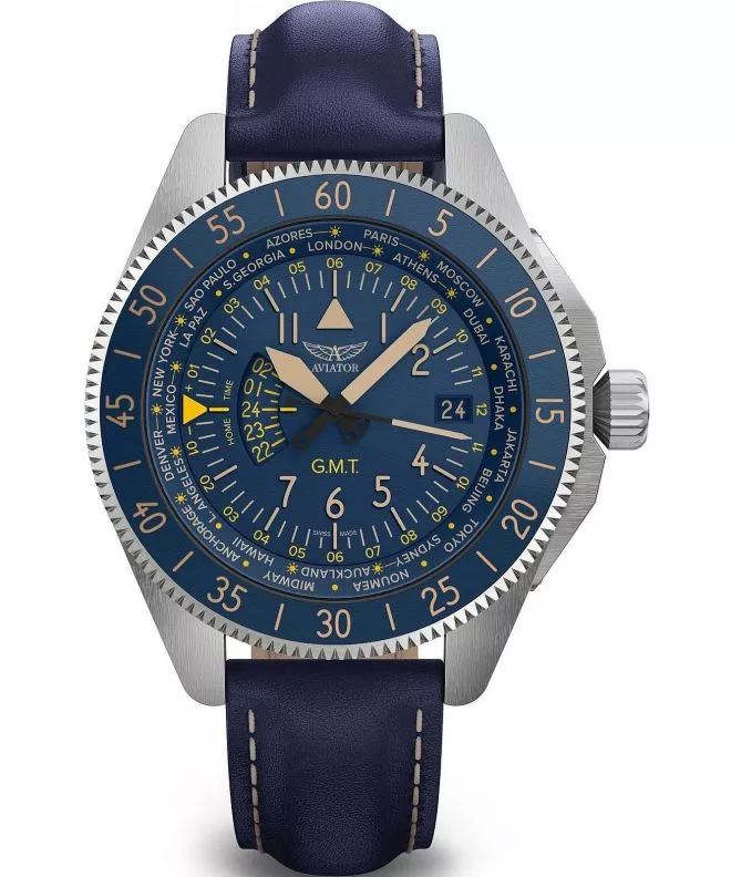 Orologio da Uomo Aviator Airacobra GMT V.1.37.0.304.4
