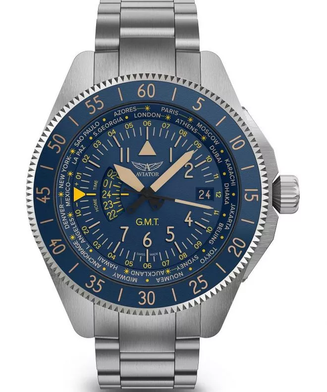 Orologio da Uomo Aviator Airacobra GMT V.1.37.0.304.5