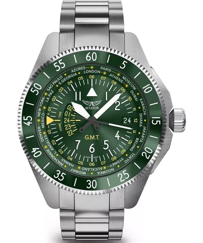 Orologio da Uomo Aviator Airacobra GMT V.1.37.0.309.5