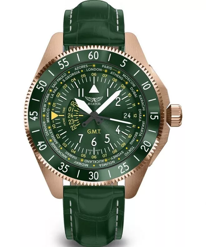 Orologio da Uomo Aviator Airacobra GMT V.1.37.2.309.4