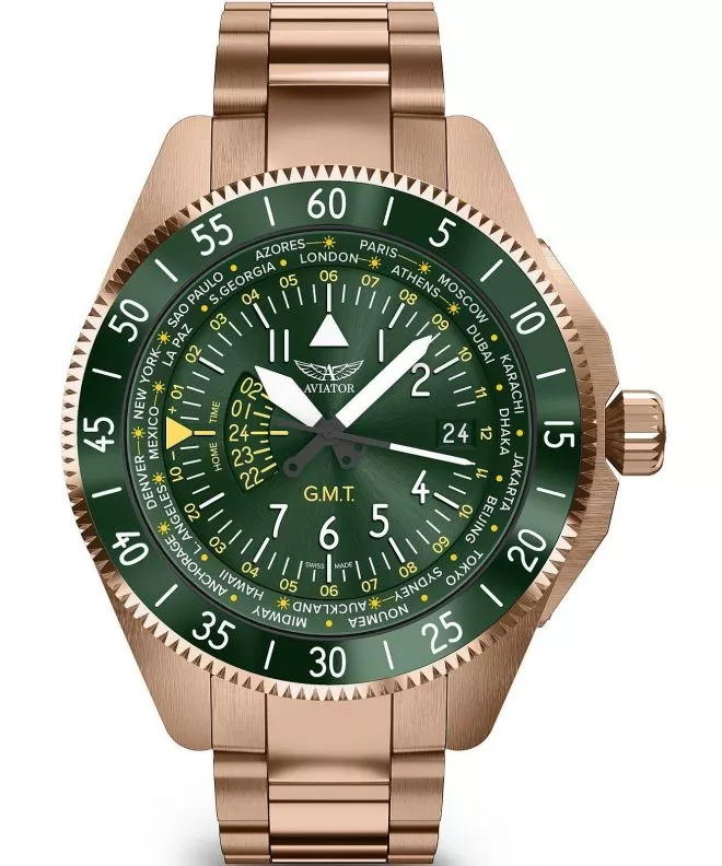 Orologio da Uomo Aviator Airacobra GMT V.1.37.2.309.5