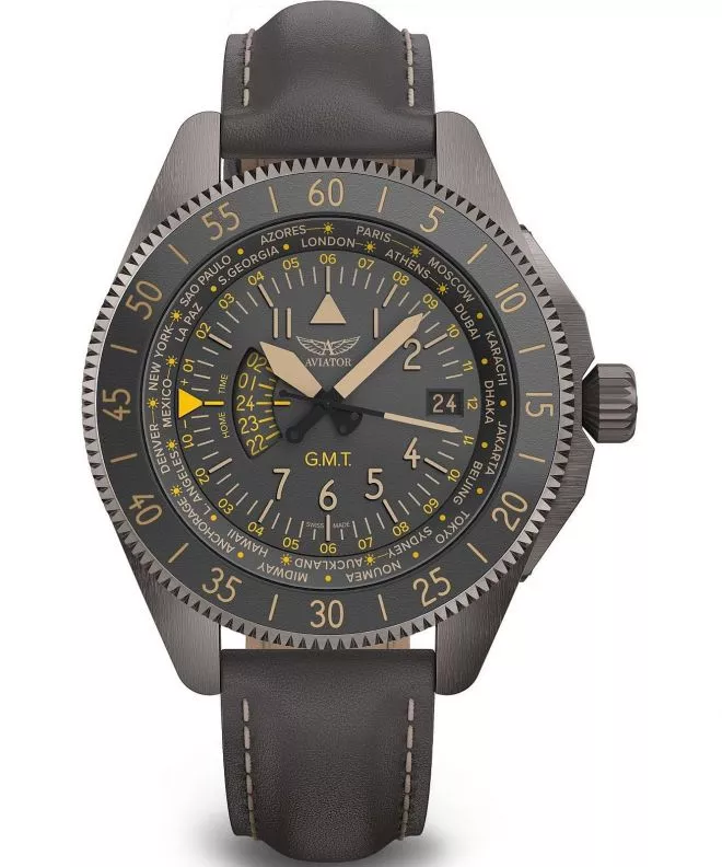 Orologio da Uomo Aviator Airacobra GMT V.1.37.7.305.4