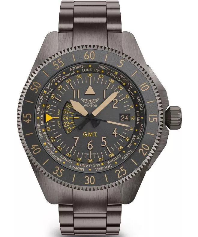 Orologio da Uomo Aviator Airacobra GMT V.1.37.7.305.5