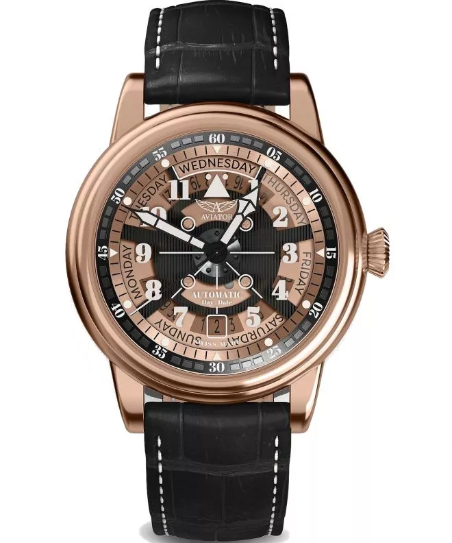 Orologio da Uomo Aviator Douglas Day-Date Meca 41 V.3.36.2.289.4