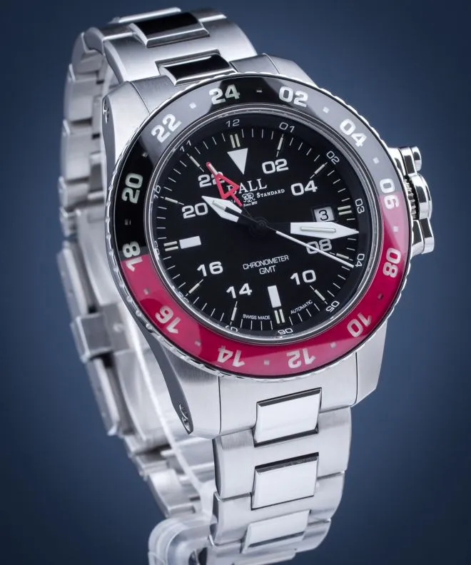 Orologio da Uomo Ball Engineer Hydrocarbon AeroGMT II Automatic Chronometer DG2018C-S3C-BK