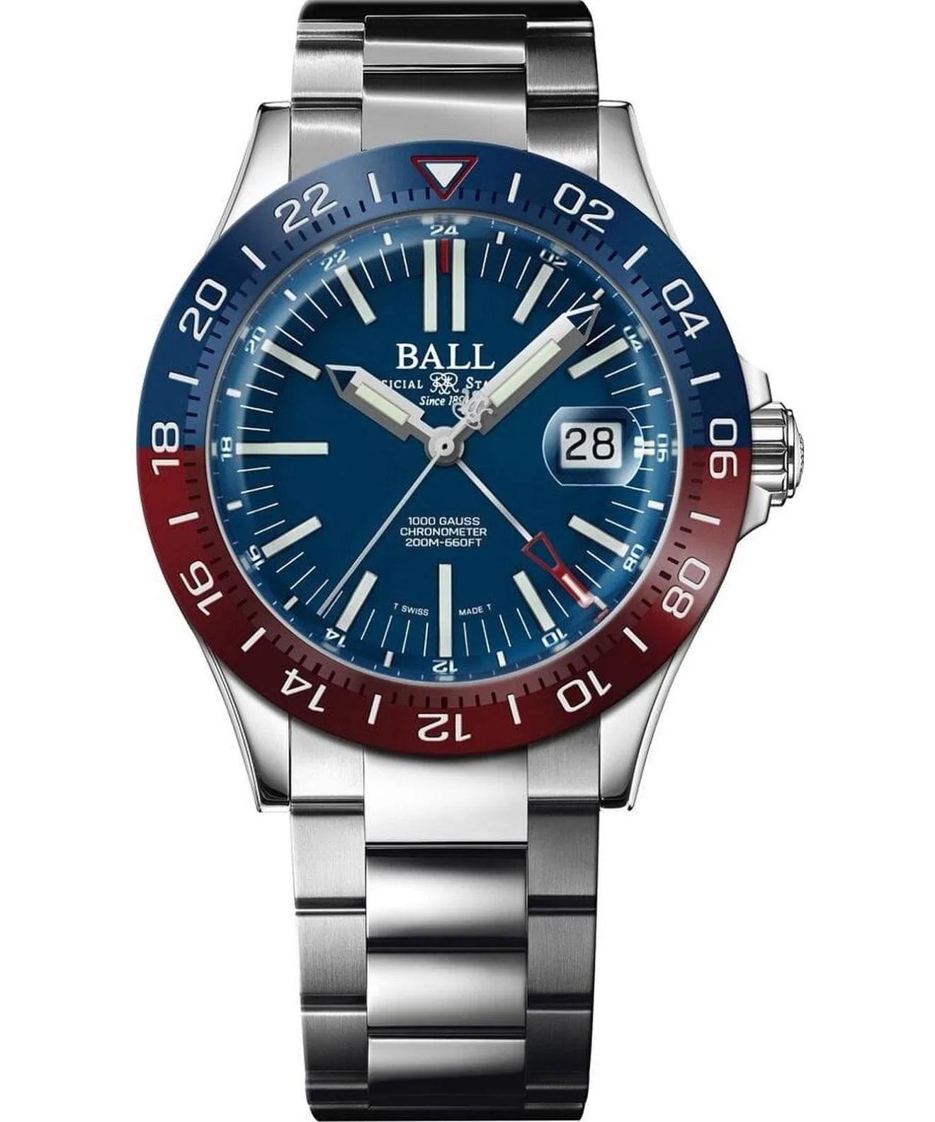 Orologio da Uomo Ball Engineer III Outlier Automatic GMT Limited Edition DG9002B-S2C-BE