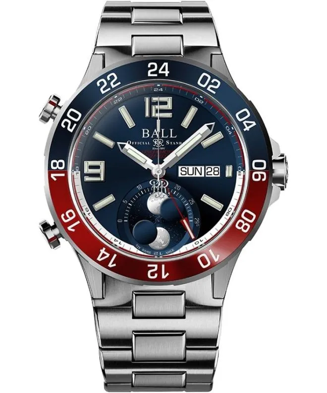 Orologio da Uomo Ball Roadmaster Marine GMT Moon Phase Limited Edition DG3220A-S1CJ-BE