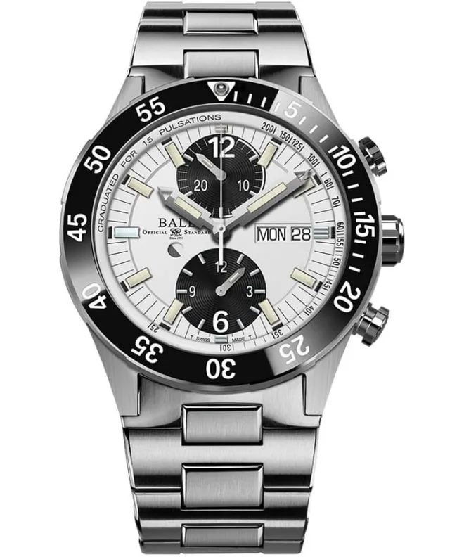 Orologio da Uomo Ball Roadmaster Rescue Chronograph Chronograph Limited Edition DC3030C-S-WHBK