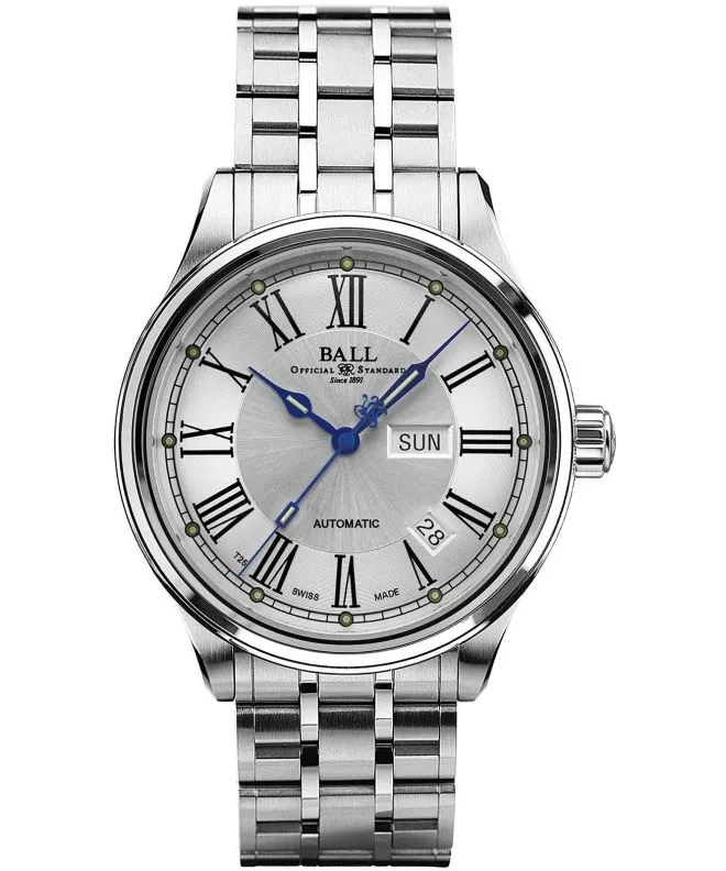 Orologio da Uomo Ball Trainmaster Roman NM1058D-S4J-WH