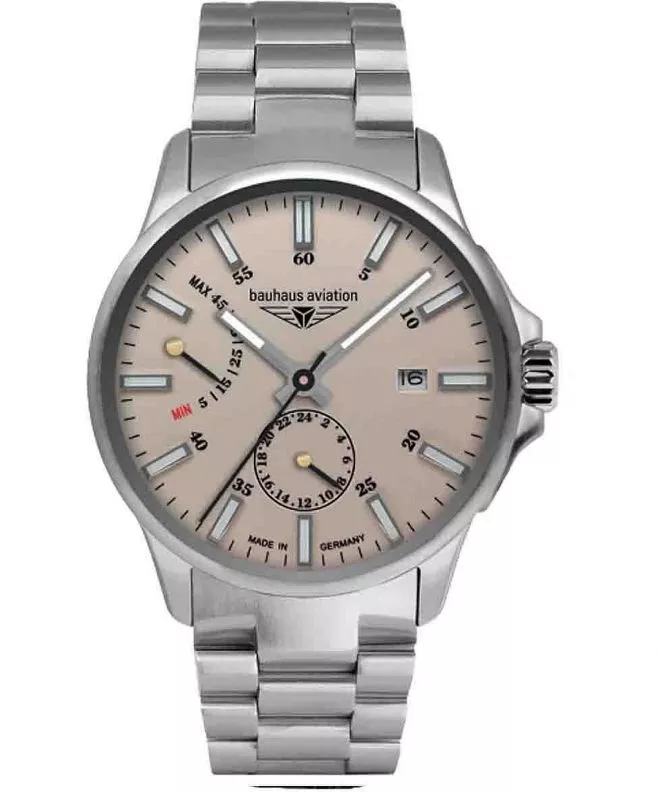 Orologio da Uomo Bauhaus Aviation Titanium Automatic Power Reserve 2860M-5