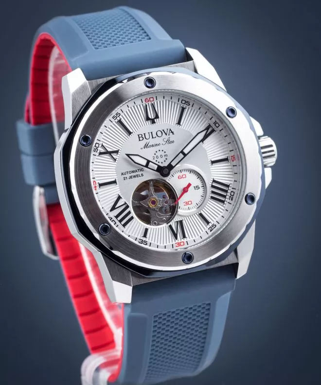 Orologio da Uomo Bulova Marine Star Automatic Open Heart 98A225