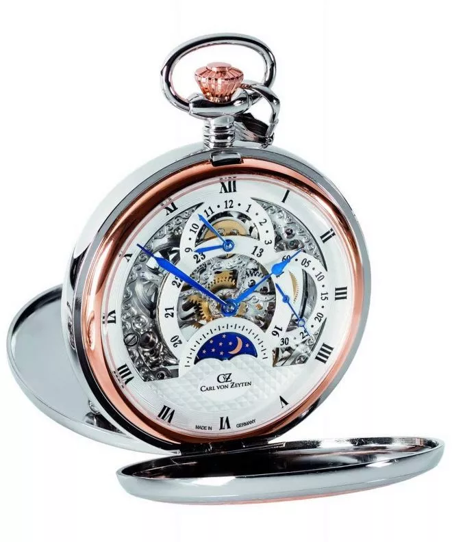 Orologio da Uomo Carl von Zeyten Alb Pocket Skeleton Mechanical CVZ0040RSL