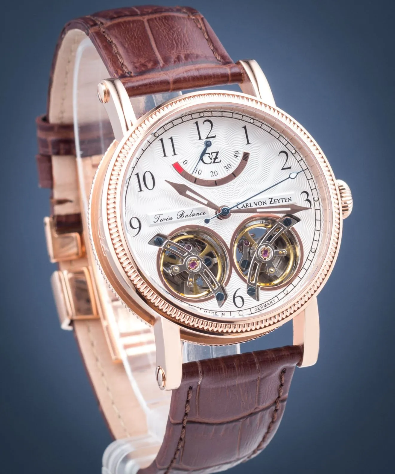 Orologio da Uomo Carl von Zeyten Bernau Twin Balance Automatic CVZ0033RWH