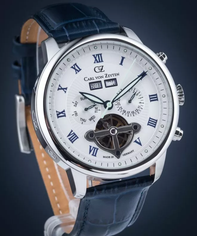 Orologio da Uomo Carl von Zeyten Carl von Zeyten Bonndorf Automatic CVZ0053WH