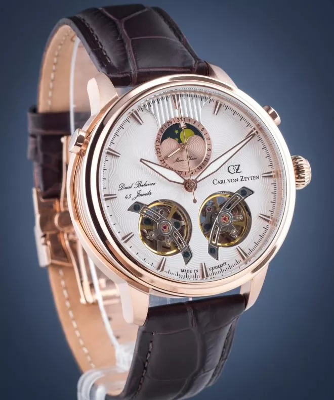 Orologio da Uomo Carl von Zeyten Durbach Twin Balance Automatic CVZ0060RWH