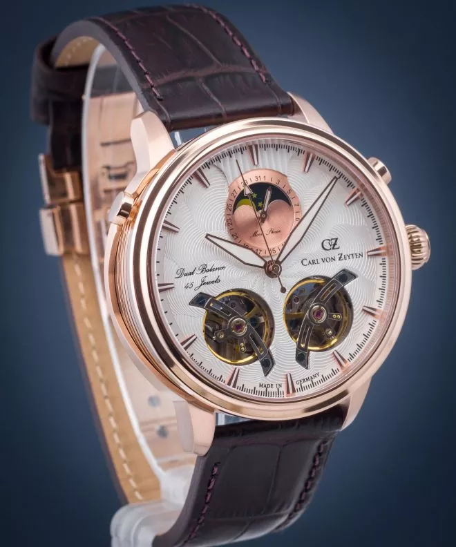 Orologio da Uomo Carl von Zeyten Durbach Twin Balance Automatic CVZ0060RWHS