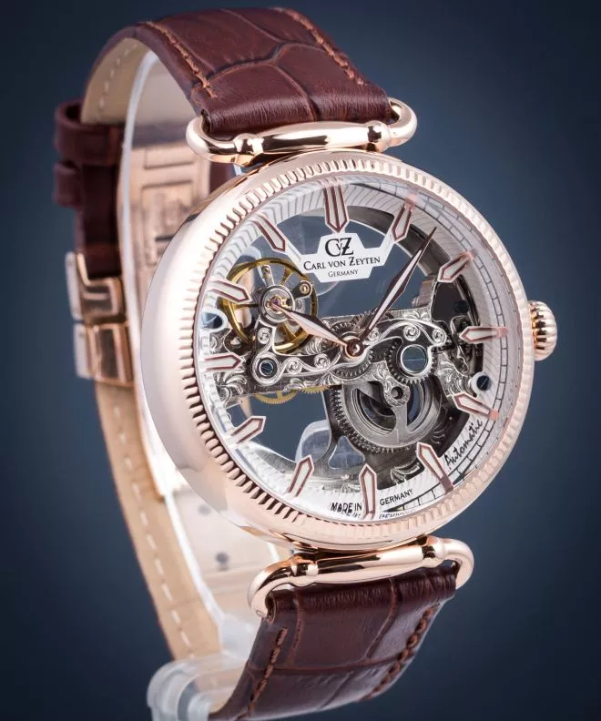 Orologio da Uomo Carl von Zeyten Elzach Skeleton Automatic CVZ0031RWH