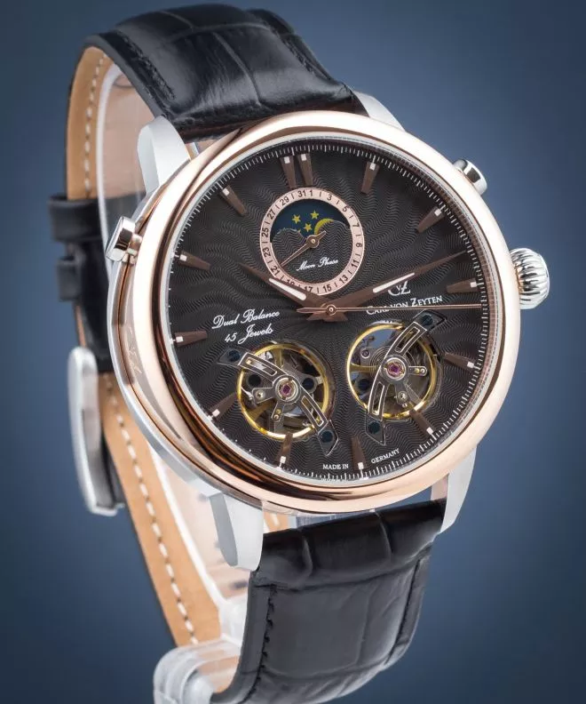 Orologio da Uomo Carl von Zeyten Forbach Twin Balance Automatic CVZ0056BK