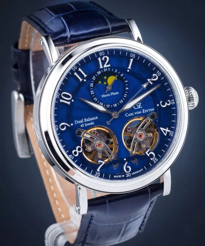 Orologio da Uomo Carl von Zeyten Murg Moonphase Automatic CVZ0054BL