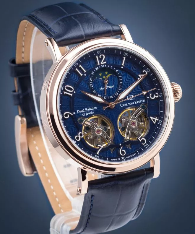 Orologio da Uomo Carl von Zeyten Murg Twin Balance Automatic CVZ0054RBL