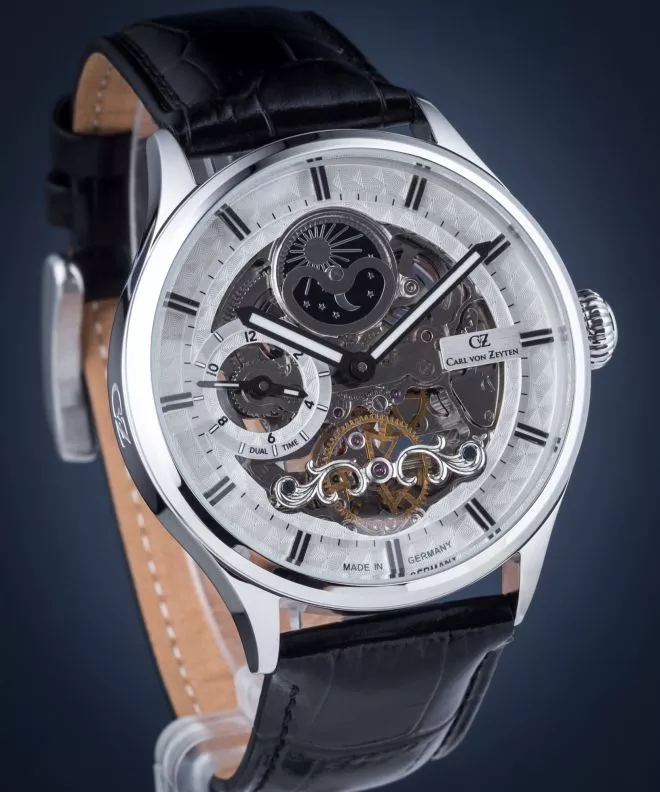 Orologio da Uomo Carl von Zeyten Carl von Zeyten Neustadt Skeleton Automatic CVZ0008WH