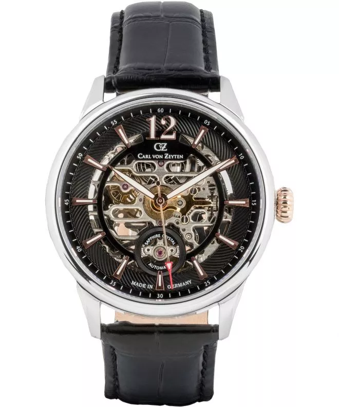 Orologio da Uomo Carl von Zeyten Schramberg Skeleton Automatic CVZ0080BKRS