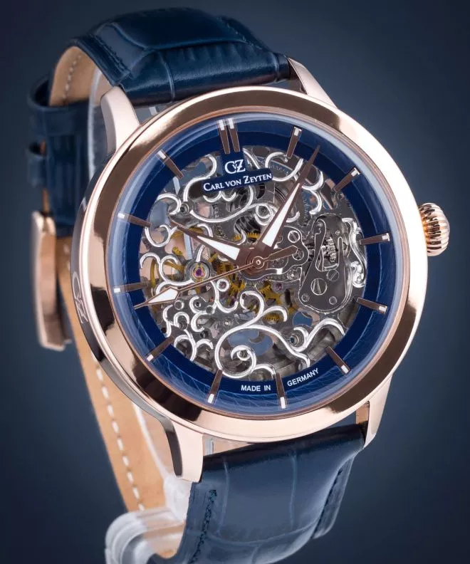 Orologio da Uomo Carl von Zeyten Carl von Zeyten Triberg Skeleton Automatic CVZ0013RBL