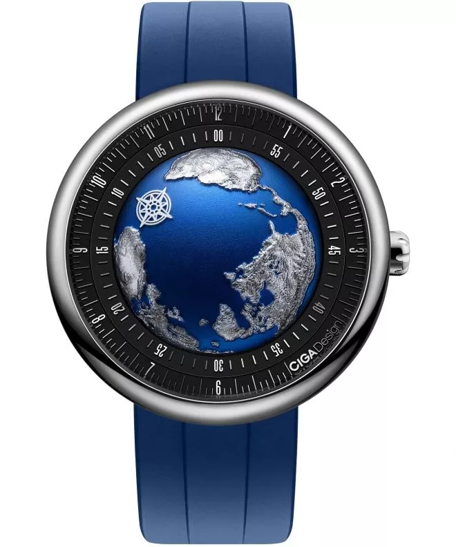 Orologio da Uomo Ciga Design U Series Blue Planet II Atlantic Automatic GPHG 2021 U039-SU01-W6U