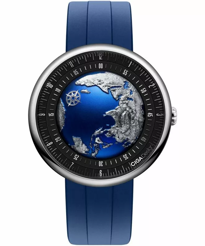 Orologio da Uomo Ciga Design U Series Blue Planet II Titanium Automatic GPHG 2021 U038-TU01-6U