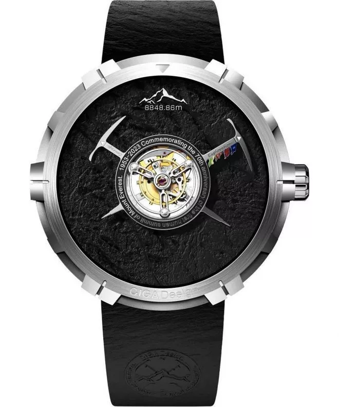 Orologio da Uomo Ciga Design U Series Central Tourbillon Mount Everest Homage Edition U051-TB01-W6B (U051-TB01-W1B6B)