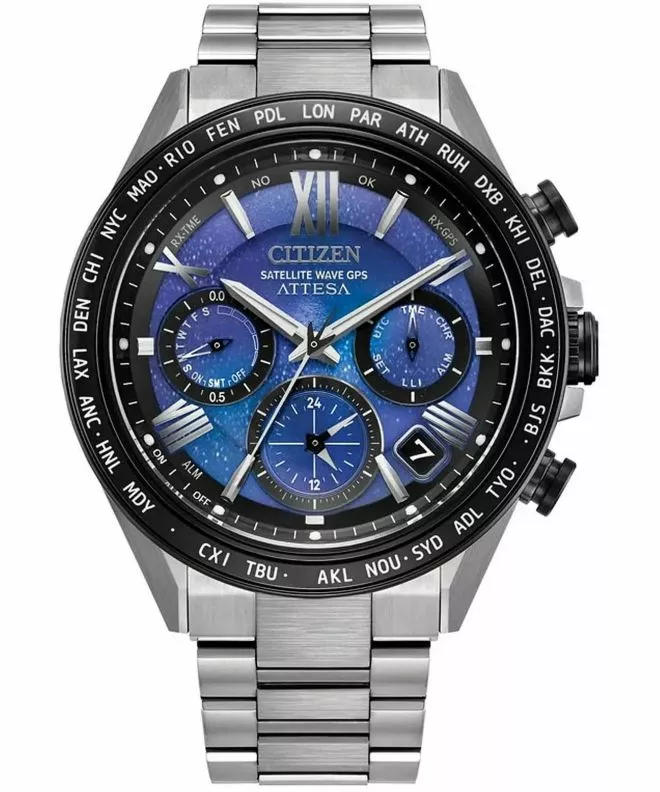 Orologio da Uomo Citizen Attesa Unite With Blue Chronograph Solar Limited Edition CC4075-50L
