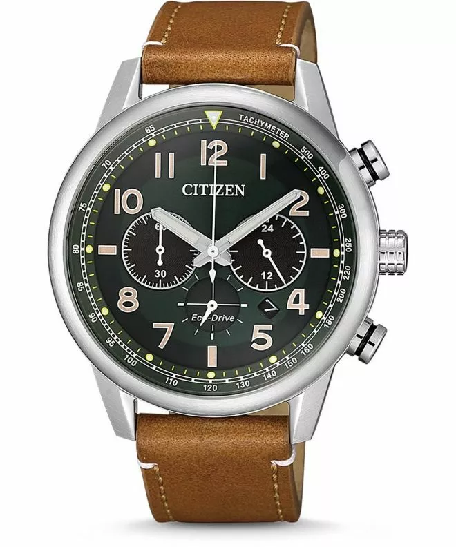 Orologio da Uomo Citizen Leather Eco-Drive Chronograph CA4420-21X
