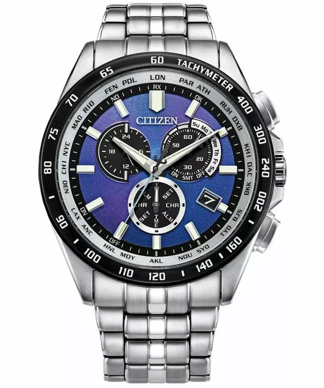 Orologio da Uomo Citizen Radio Controlled Unite With Blue Chronograph Solar Limited Edition CB5874-81L