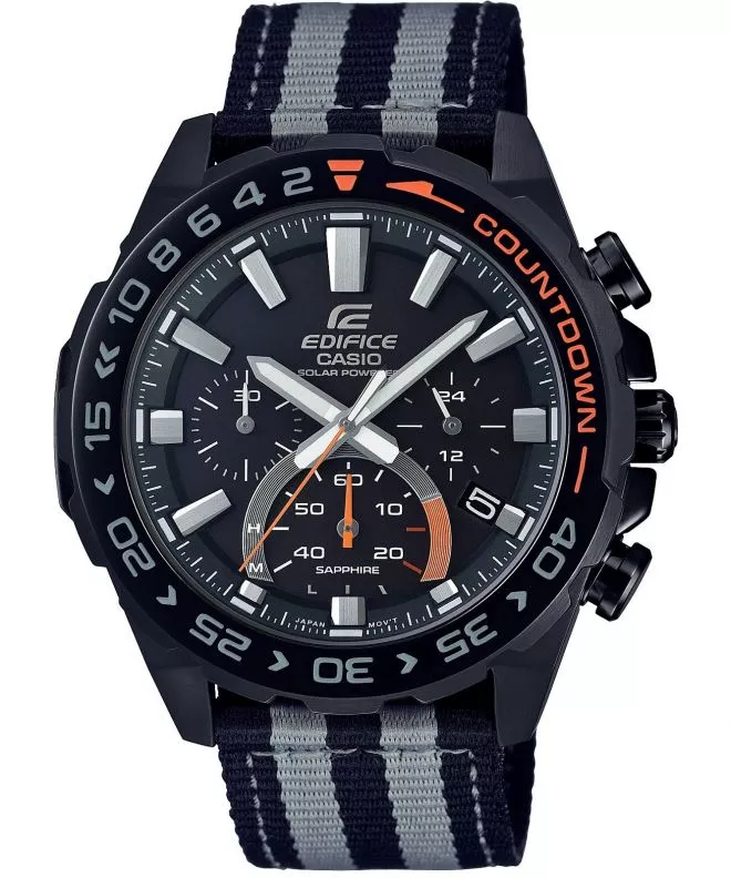 Orologio da Uomo Casio Edifice Premium Sapphire Countdown Bezel Tough Solar EFS-S550BL-1AVUEF