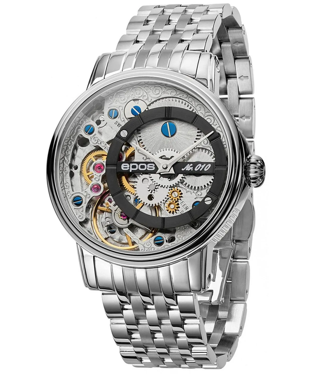 Orologio da Uomo Epos Oeuvre D'Art Verso Skeleton Limited Edition 3435.313.20.15.30